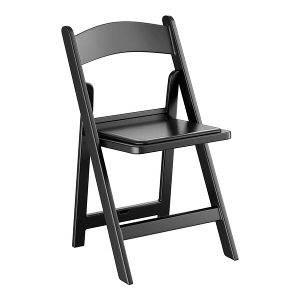 Black Resin Folding Chair for event rental