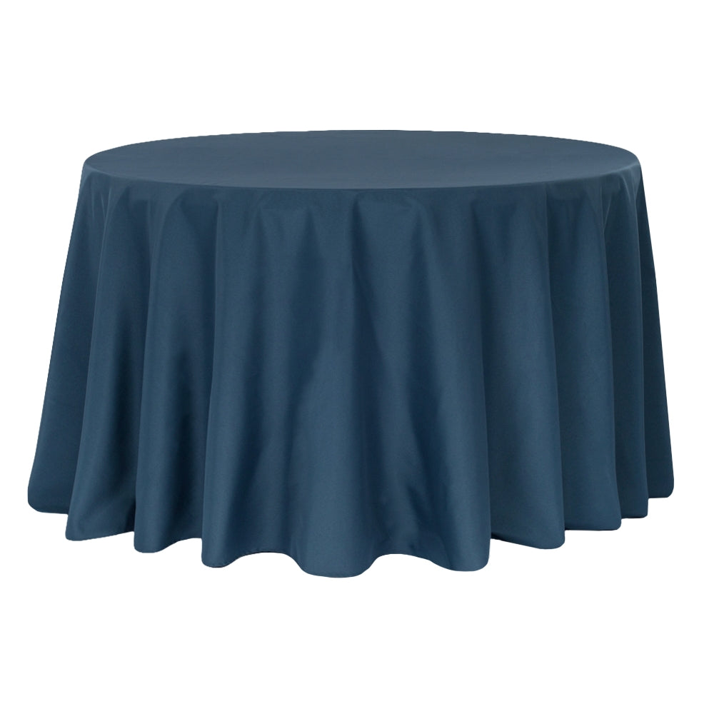 120" Round Tablecloth - Navy Blue for event rental